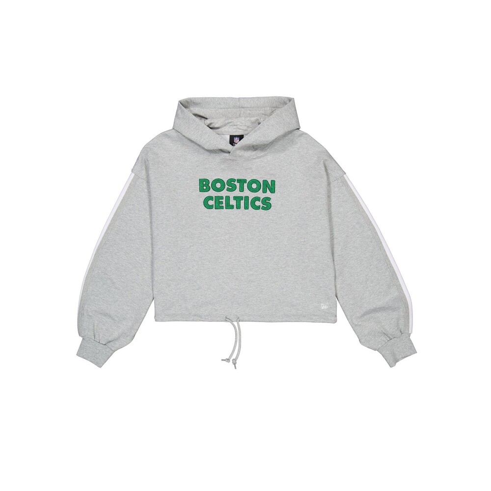 New Era Boston Celtics Gray Logo Select Women's Hoodie - Size L